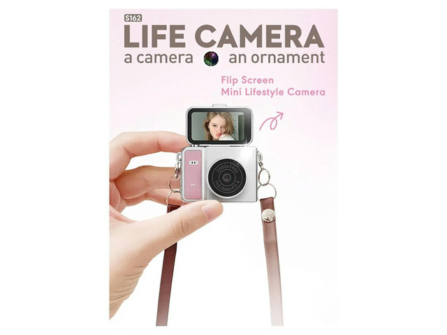 Mini HD Camera for Kids Students Party Outdoor Sports Pocket Selfie Camcorder 2K Photography Video Recorder