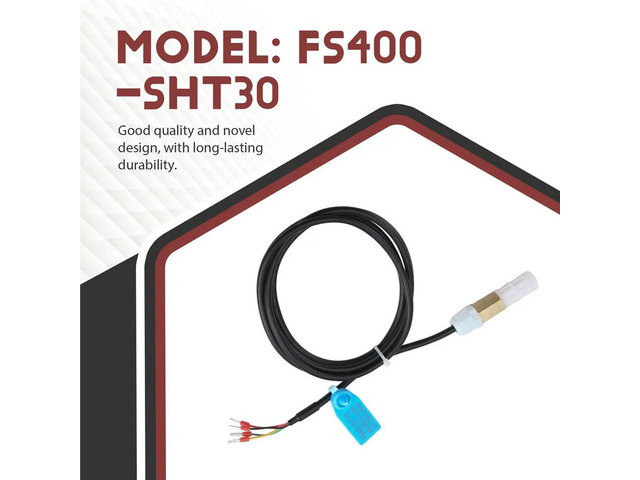 SHT30 Sensor Digital Temperature Humidity Sensor Copper Plastic Housing High Accuracy for Soil FS400-SHT3X Measurement