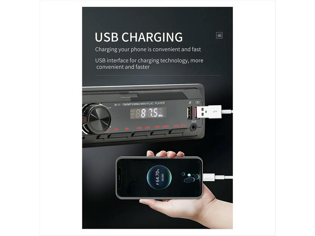 Universal Multimedia Player for Car, 1 Din MP3 Car Radio, Audio Stereo, Bluetooth, Automotive, Colorful Buttons, 1 Din