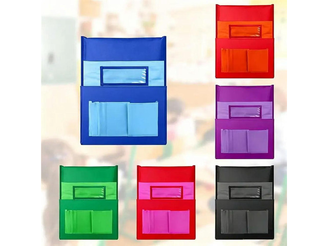 Name Tag Included 6 Pack Chairback Pocket Chart Student Chair Pockets Organizer For Kids For Keeping School Table Desk O