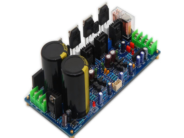 S032 Audiophile Amplifier Board High Power Audio Dual Channel HiFi Imported ON Semiconductor Tube Amplifier Finished Board