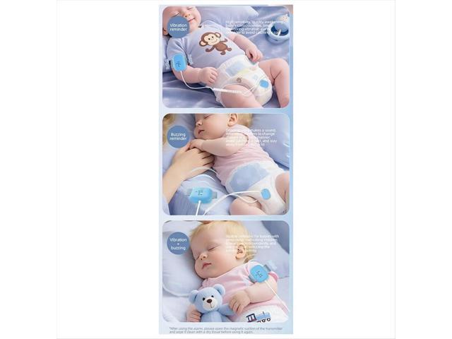 Wired Baby Bedwetting Alarm Pee Alarm for Boys Grils Kids Potty Training Elder Care 3 Alarm Modes Magnetic Suction