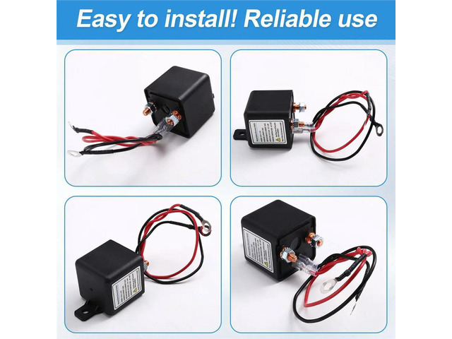 Remote Power Off Switch Remote Disconnect Control 12V 250A Upgraded Long Distance Control