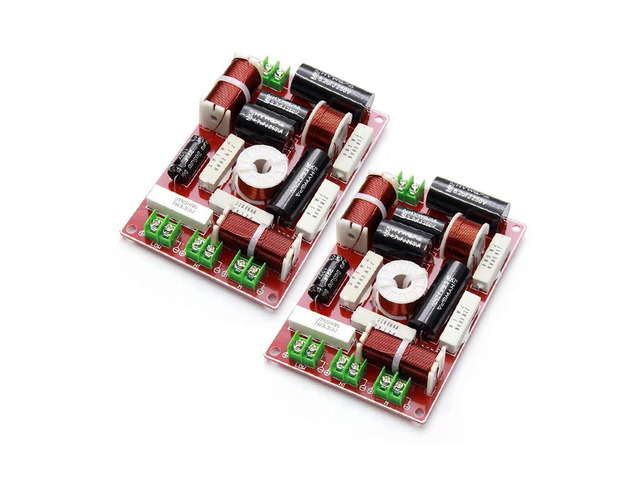 2PCS 3 Way 200W 3 Unit Speaker Frequency Divider Home Theater Filter Circuit Hifi Stereo Audio Crossover Filters