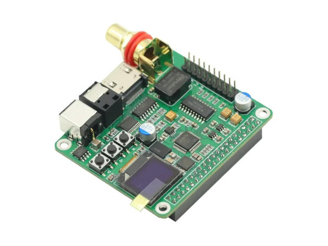 1Pcs For Raspberry PI Digital Audio Decoding Board module HIFI DAC Digital Broadcast Support Coaxial Fiber I2S 3B 4B
