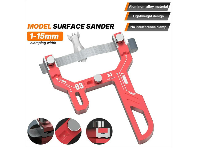 T0003 Curved Polishing Tool 1.0-15mm Clamping Capacity Model Making Craft Hobby Modeling Hand Tool CNC Precision Grinder