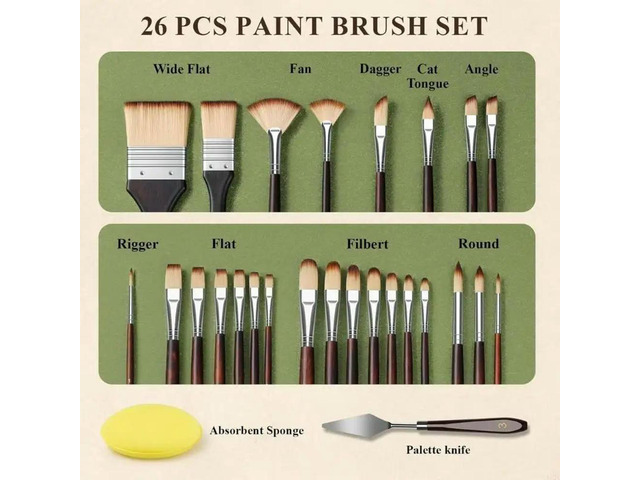 2025 Multipurpose Fabric Brush Set Case Offering Flexible Solution For Professional beginner And Hobbyists