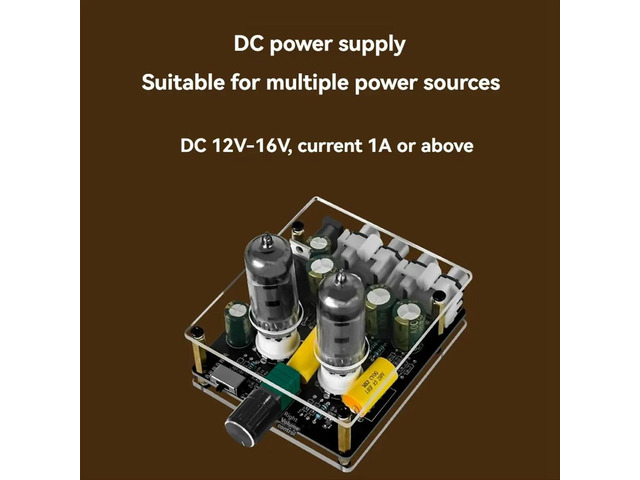 Audio Amplifier 6j3 Vacuum Tube with HIFI Preamplifier DC Input Bile Buffer Speaker with Upgraded for Home Theater DIY