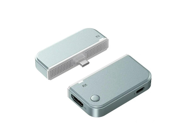 Video USB C HDMI Transmitter Receiver Extender 50M 1080P@60Hz HDMI Type-C Display TV Stick Dongle Adapter