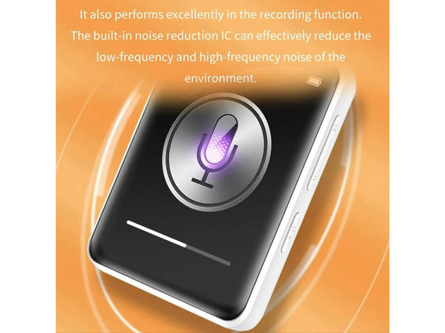 Bluetooth 5.0 MP3 Player Full Touch Screen Student Walkman Hifi Sport Music Player Mp4 Video Player Built in Speaker,A