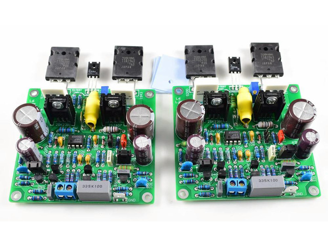 2pcs MOSFET Accuphase E210 Modified Version 150W 8 Ohm Audio Amplifier Finished Board DC 40V