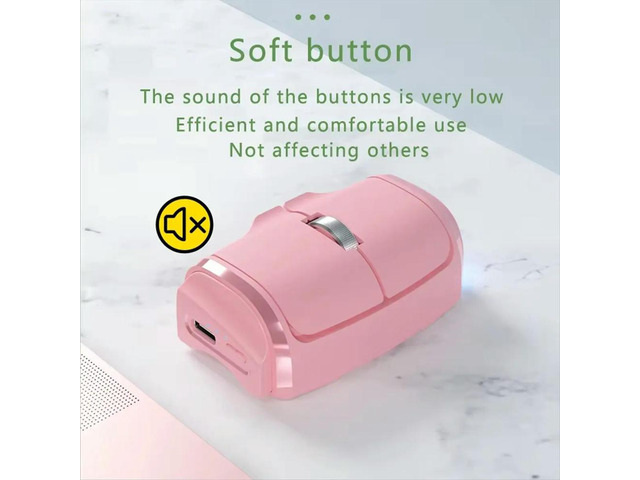 Mini Finger Mouse 2.4G Bluetooth Dual-Mode Rechargeable Horizontal Vertical Dual-Use Lazy Mause Office Use