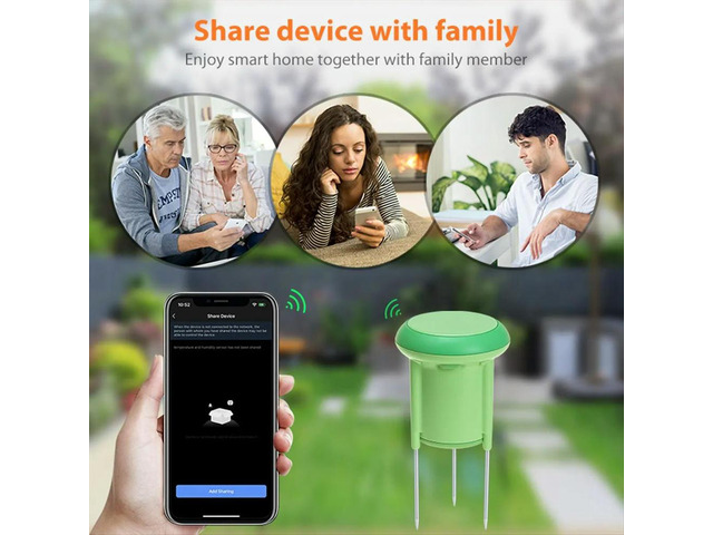 Tuya Zigbee Soil Tester Temperature and Humidity Meter IP66 Waterproof Garden Automation Irrigation Detector