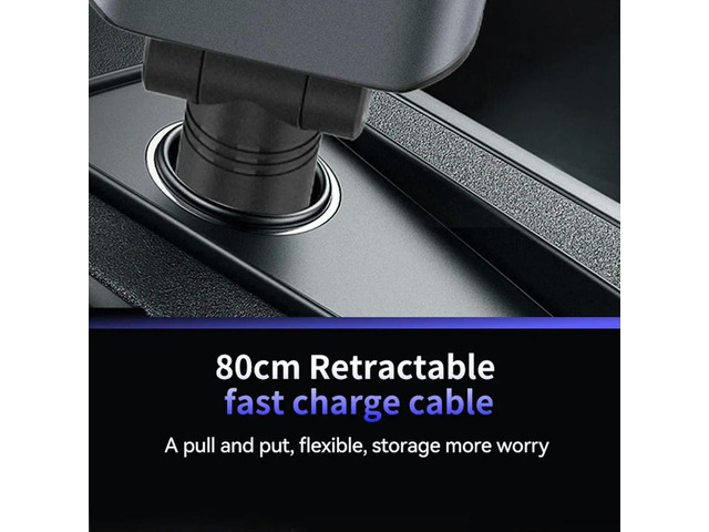 Retractable Car Charger with Aromatherapy and Starlight, 5-in-1 USB-C Car Charger, Compatible with for Interface