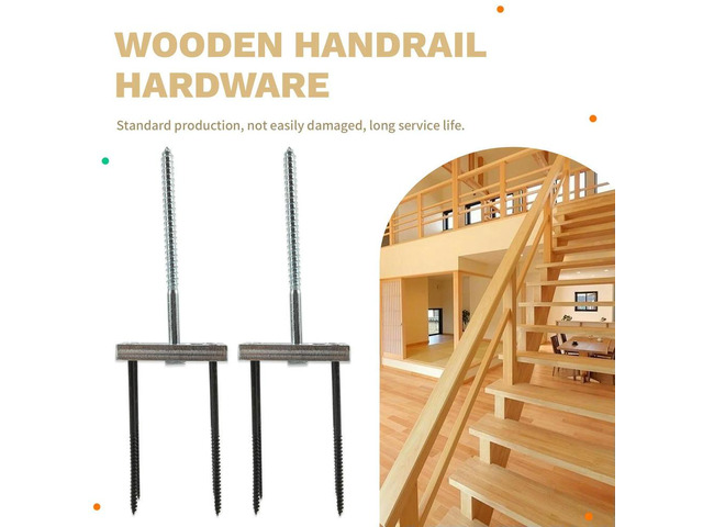 2 Sets el Post Fastener el Post Mounting Kit Wood Handrail Installation Hardware Works on Finished Floors, Stairs