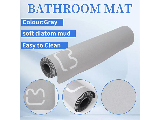 Bathroom Anti-Slip Mat Diatom Mud Absorbent Pad Nordic Style Toilet Floor Mat Soft Diatomite Bathroom Toilet Carpet