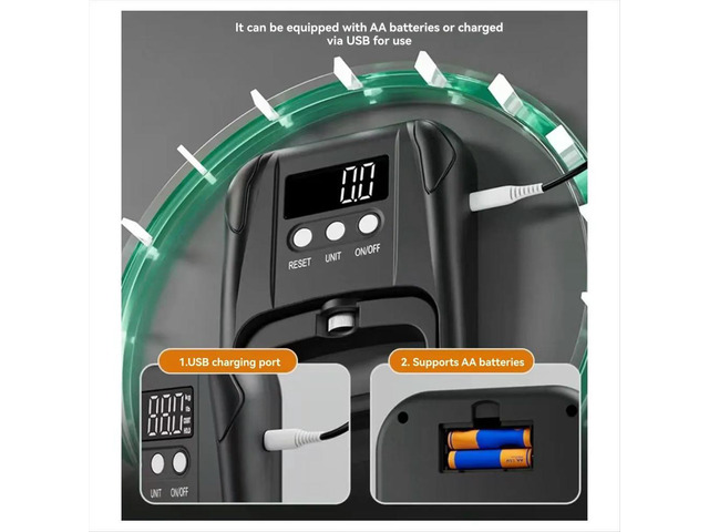 Digital Hand Dynamometer Hand Grip Strength Trainer USB Rechargeable Grip Strengthener Hand Exerciser Meter Black