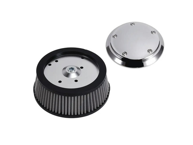 For Touring Dyna Wide Glide FXDWG Air Cleaner Outer Cover& 6-Hole& Gray Filter Kit