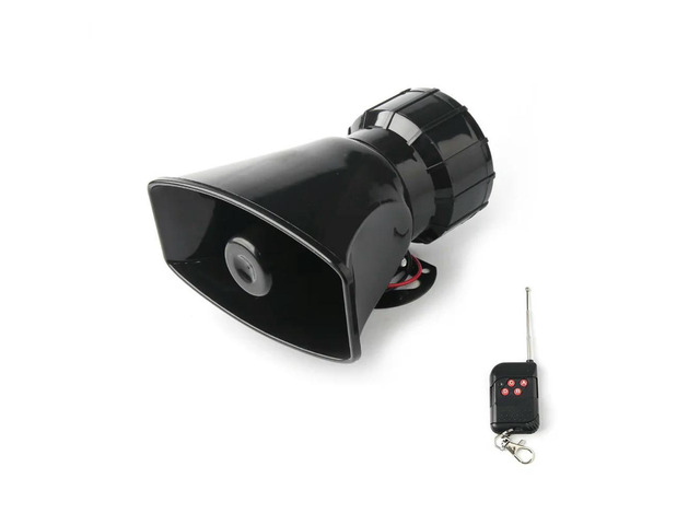 Car Ccessories 12V Speaker 130dB Electronic Siren Loud Car Warning Alarm Police Fire Siren Horn Loudspeake