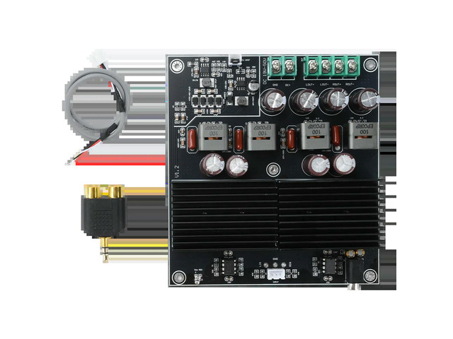 600W+600W Stereo Dual-Channel Power Amplifier Board DC 19-50V HIFI Dual-Core TPA3255 Amplifier Module