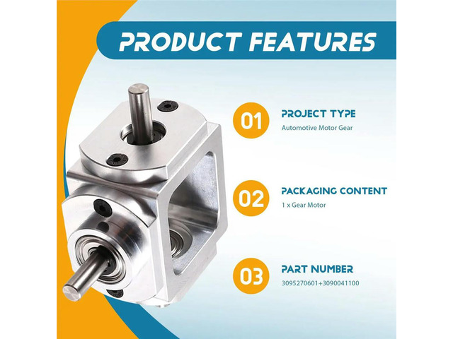 Gearbox 90 Degree Right Angle Bevel Gear-Box with Mounting Hole 1:1 Shaft 1 Module 20 Teeth Bevel Gear A