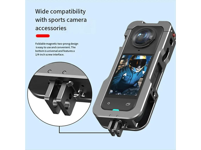 Protective Frame Cage for X5 with Cold Shoe Mount Housing Case for Insta 360 X5 Camera Accessories