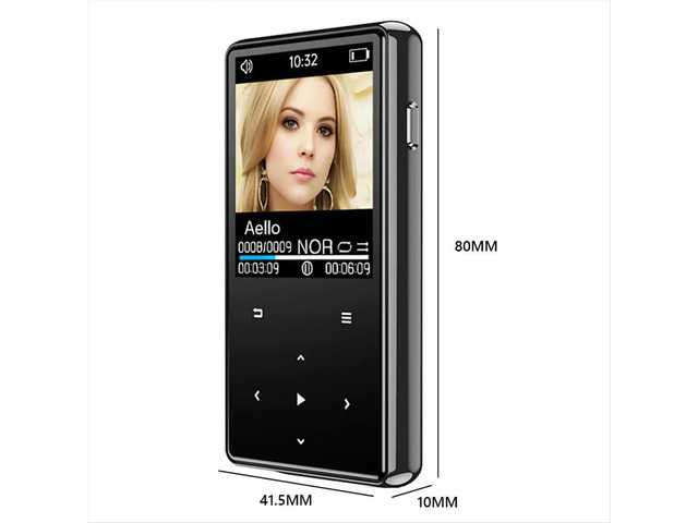 16GB MP3 MP4 Player Sports MP3 Player Bluetooth-Compatible5.0 Music Stereo Player FM Radio Recording for Gym Sports