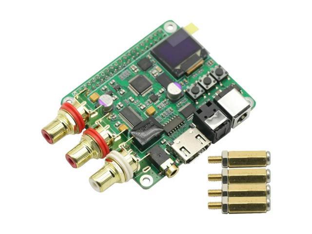 1Pcs For HIFI DAC Decoder Raspberry Pi Coaxial Fiber Optic I2S Digital Sound Card 384KHz 32Bit