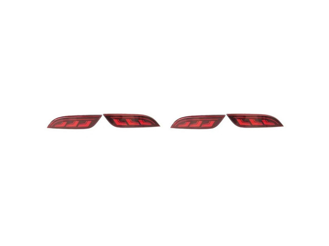 4X Car LED Rear Bumper Lights Dynamic Turn Signal Light Reflector Light Brake Light For Chevrolet Spark 2010-2015