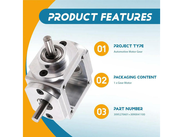 Gearbox 90 Degree Right Angle Bevel Gear-Box with Mounting Hole 1:1 Shaft 1 Module 20 Teeth Bevel Gear D