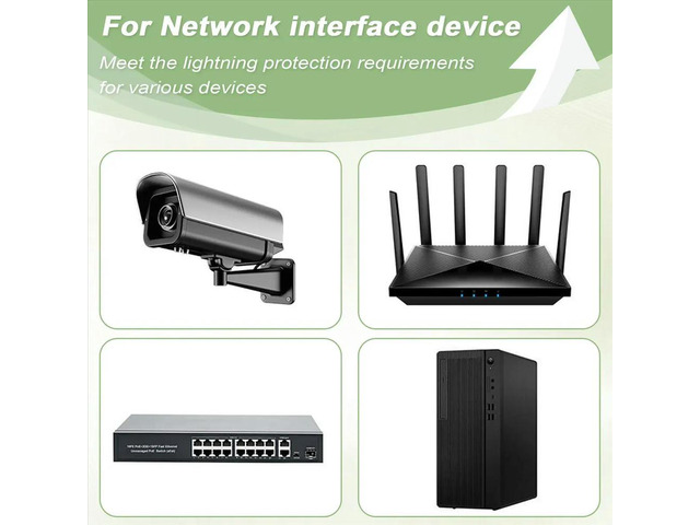 4 Ports 100M Network Cable Signal Lightning-Arrester RJ45 Camera Thunder Multi Port Monitoring Surge Protector