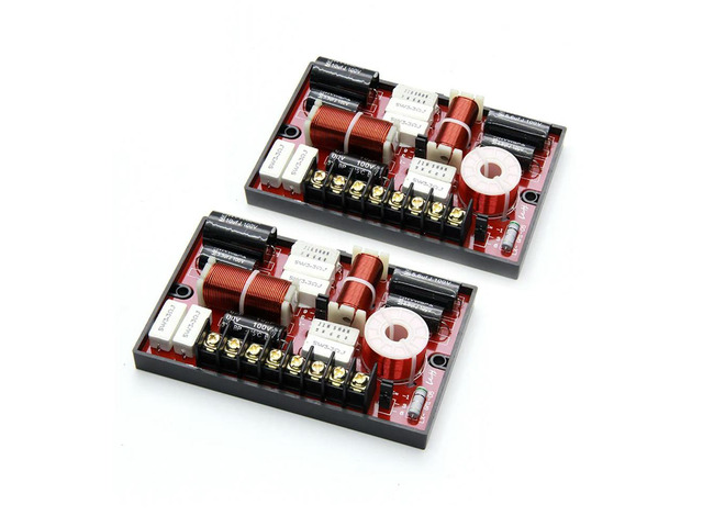 2PCS 3 Way 150W DIY Car Speaker Filter Circuit Frequency Divider Automotive 3-Order Theater Hifi Stereo Audio Crossover Filters