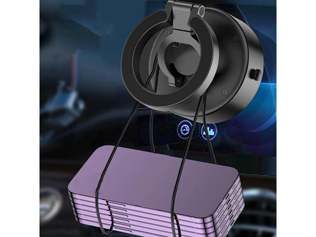 Suction Magnetic Car Phone Holder, Electric Magnetic Car Phone Holder Mount Foldable Adjustable Car Mount