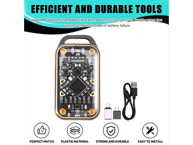 Upgrade Chameleon Ultra Card Emulator+2XT5577 Keychain RFID Chip Reader 125K 13.56M Card NFC Duplicator