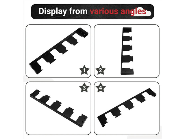 4 Slots Holder Toolbox Expansion Holder Bracket Effortless Side Bracket Black