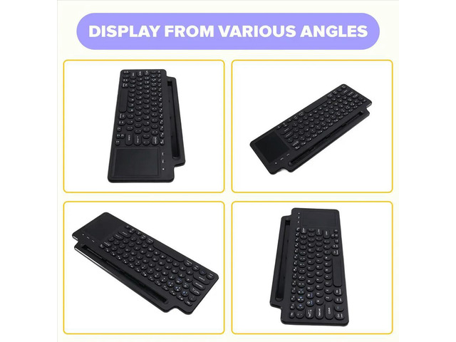 2.4G Bluetooth Keyboard with Number Touchpad Mouse Card Slot Numeric Keypad for Android IOS Desktop Laptop PC