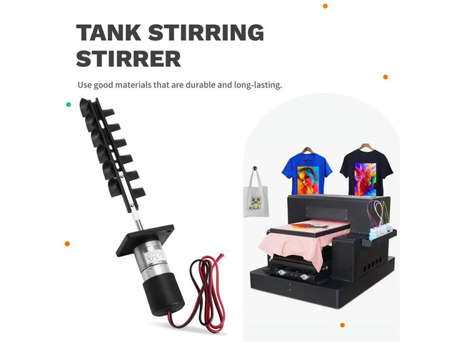 Tank Stirring Stirrer for White Ink Mixing Motor 24V for DTF DTG UV Printer Sub Tank Mixer 145MM for 2L