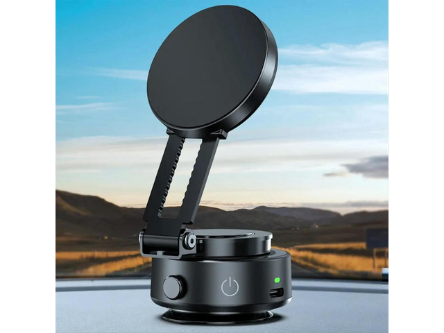 For Magsafe Magnetic Vacuum Car Phone Holder 360° Rotatable Folding ligent Car Mount Magnetic Car Stable Holder
