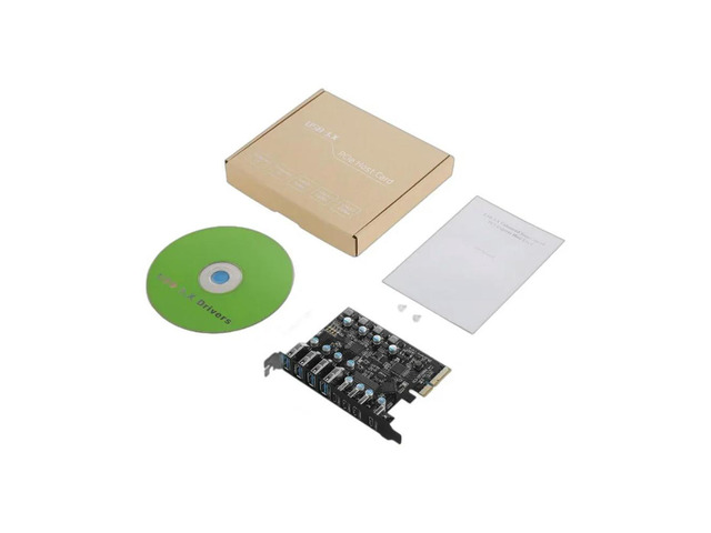 High-speed 20Gbps PCIE X4 To USB 3.2 Expansion Card for Desktop - 4 Type-A and 4 Type-C USB Ports