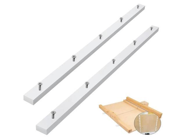 4Pack Crosscut Sled for Table Saw,Miter Slot Runners,UHMW Miter Bar with Predrilled Holes & Screws Ideal for U Tracks
