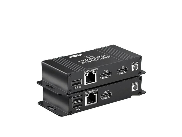 USB HDMI KVM Extender Splitter Over Ethernet 1080P 4K 60Hz Extender HDMI USB KVM Extender Splitter HDMI Loop for Mouse Keyboard