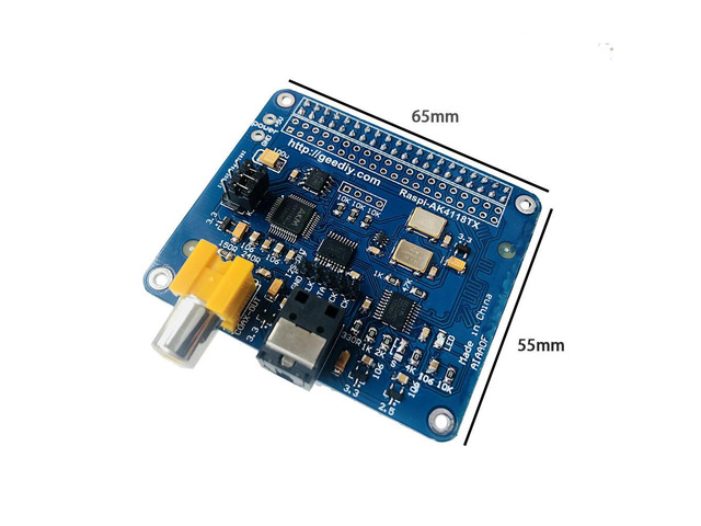 Coaxial Fiber Optic I2S Output Board VOLUMIO MOODEF For Raspberry Pi 2B 3B 3B+ 4B 24bit 192K