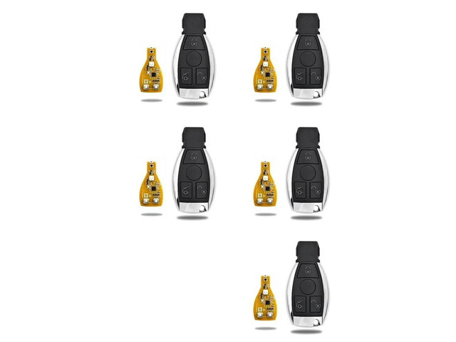 5X VVDI BE Key Pro 3 Button Remote Car Key For Mercedes Benz V4.2 PCB Remote Key Chip Improved Version 315/433Mhz