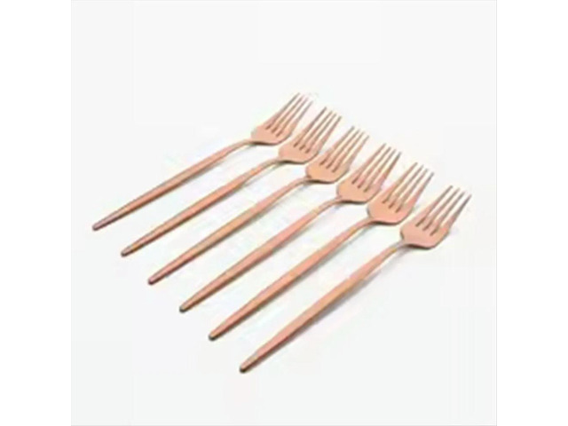 24Pcs Rose Gold Dinnerware Set Stainless Steel Tableware Set Western Knife Fork Spoon Mirror Flatware Cutlery Set
