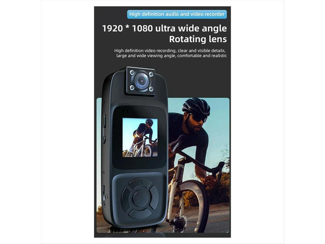 Camera 4K HD Digital Video Recorder Back Clip Body Cam Night Vision Sports Miniature Camcorder