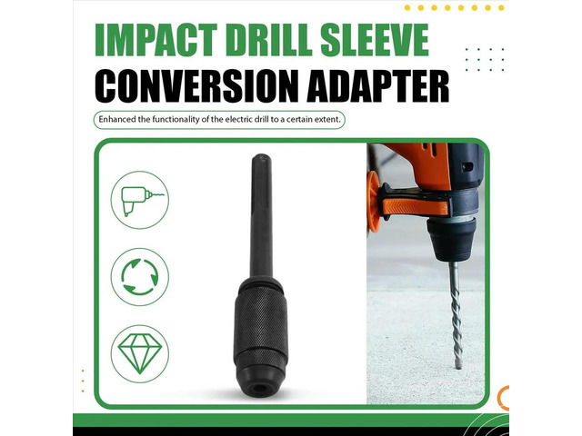 Five-Hole to Four-Hole Conversion Rod Chuck Black Electric Hammer Converter Conversion Rod Checkered
