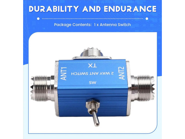 Antenna Switch for Outdoor Walkie-Talkie Shortwave Stations UV Segment Car Stations