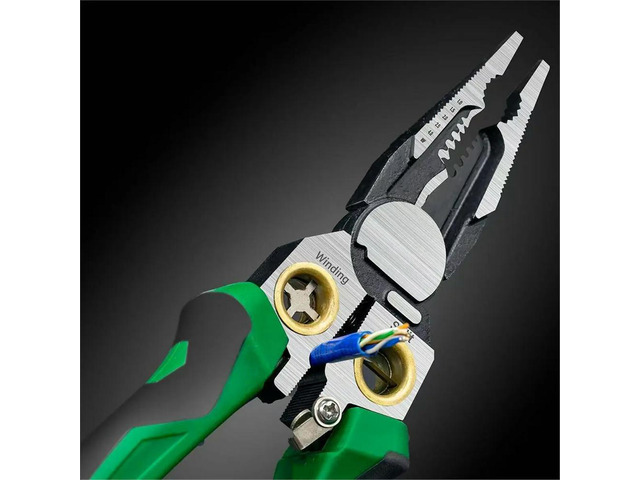 Wire Stripper with Voltage Tester,Multifunctional Wire Stripper Pliers, Electrical Pliers for Cutting Pulling 2 Packs