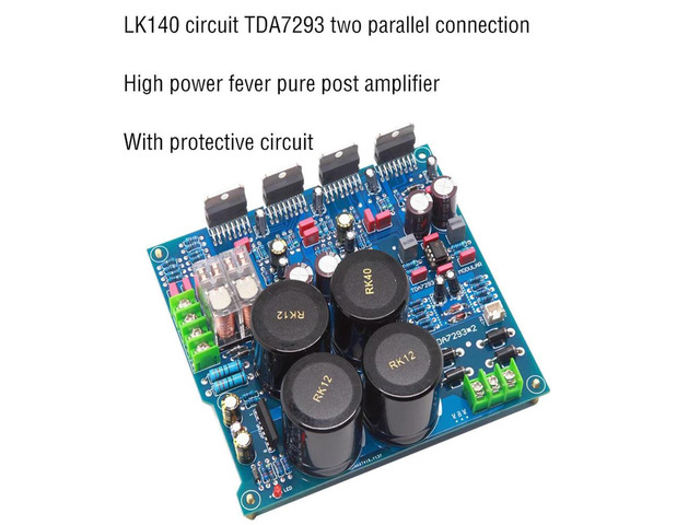 LK140 Circuit TDA7293 2 Parallel Amplifier Board HiFi Pure post Amplifier Board Super 1969