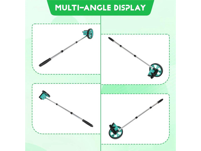 Mechanical Digital Roller Rangefinder Manually Pushed Rangefinder Wheel Engineering Measuring Ruler 9999.9M